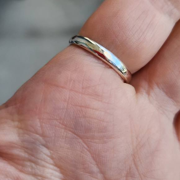 Handmade Sterling Silver 925 Golden Hills Turquoise Scallop Bezel Ring - Picture 4 of 8